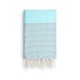 COOL-FOUTA Tiffany's Sal de Ibiza con rayas Gris Neutro - Toalla de Hammam Fouta Panal de abeja 2x1m.