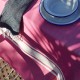 COOL-FOUTA PACK 1+2Mini Classic Fuchsia Hammam plain weave Fouta + Mini raw cotton & Black