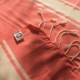 COOL-FOUTA CLASSIC Living Coral plain weaving with raw stripes - Fouta Hammam Towel 2x1m.