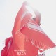 COOL-FOUTA CLASSIC Coral Vivo Tejido liso con bandas crudo clásicas - Toalla de Hammam Fouta  2x1m.